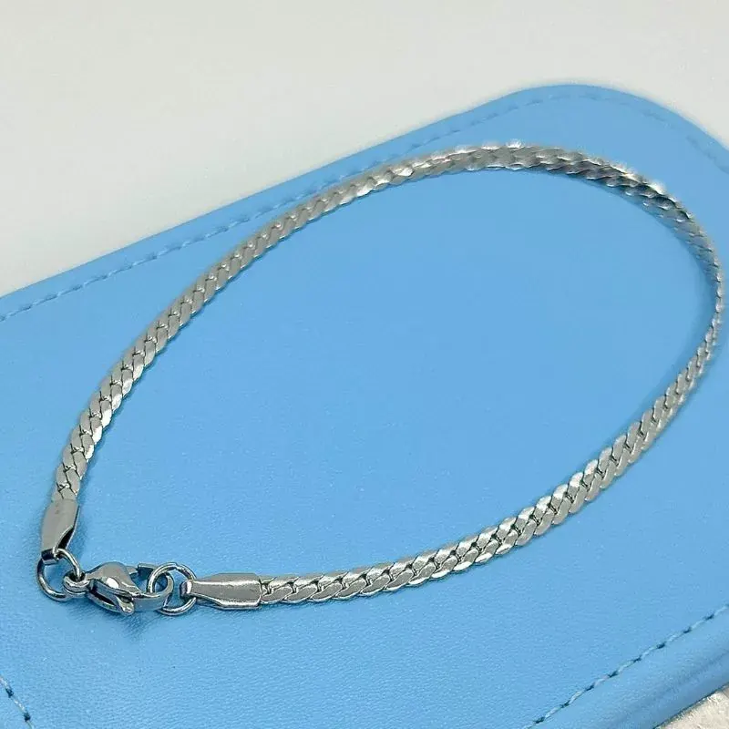 Pulseira Trançada 4mm Aço 316L