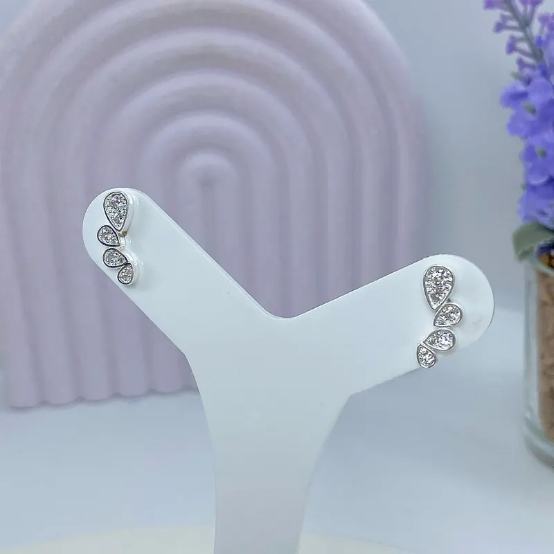 Brinco Ear Cuff 4 Gotas Cravejadas – foto 2
