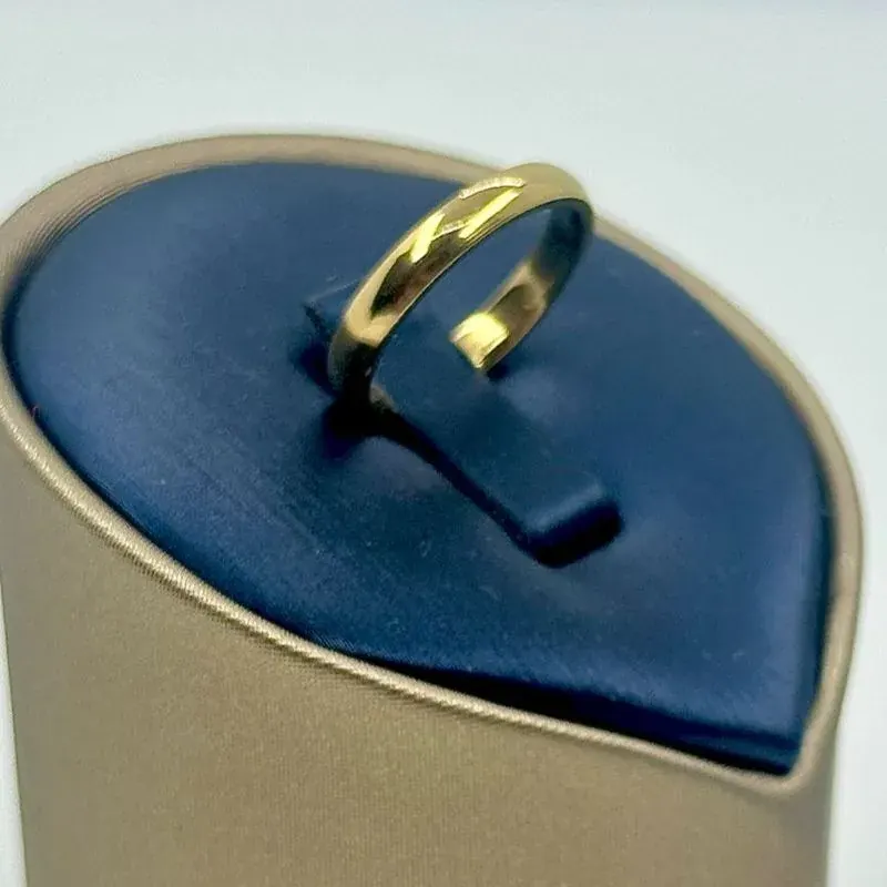 Aliança Lisa Abaulada 4mm Aço 316L – foto 4