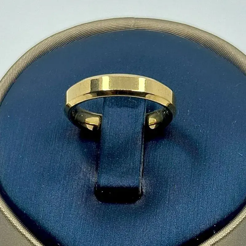 Aliança Quadrada Fina 5mm Aço 316L – foto 3