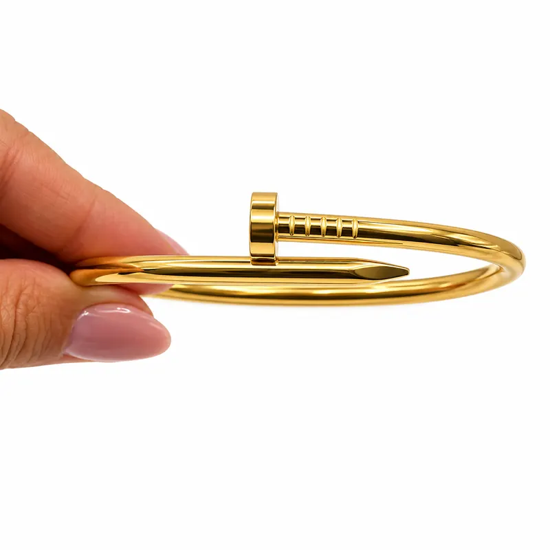 Bracelete Inspiração Cartier Prego Steel 316L – foto 2
