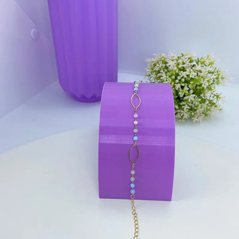Pulseira Pedrinhas Colors e Losangos – foto 2