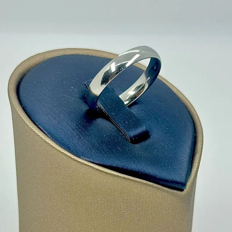 Aliança Lisa Abaulada 5mm Aço 316L – foto 5