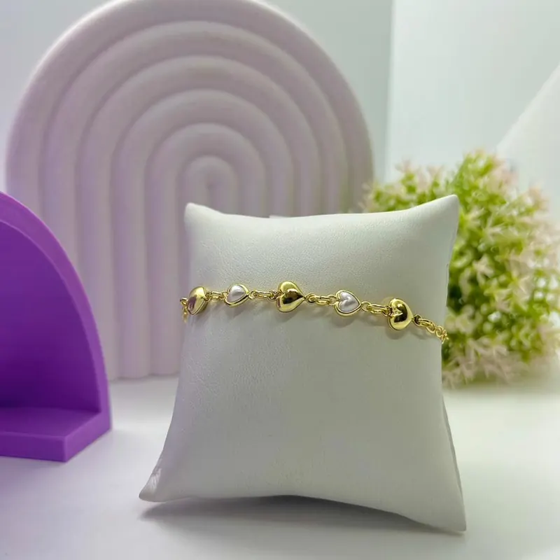 Pulseira Coração e Pérola – foto 2