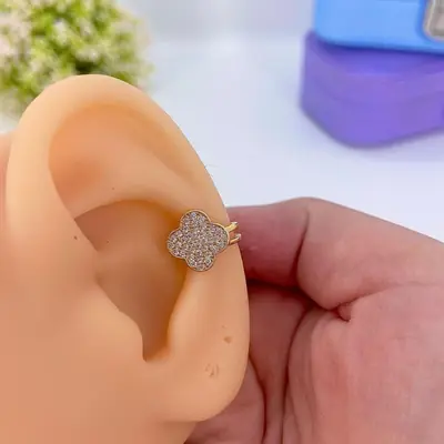 Piercing Fake Inspiração Van Cleef Cristalpfo2773