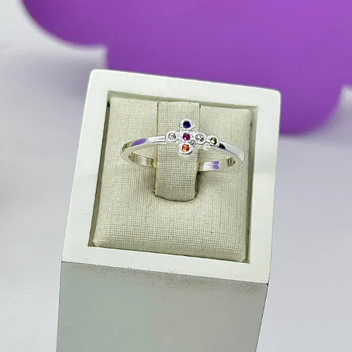 Anel Crucifixo Color – foto 2