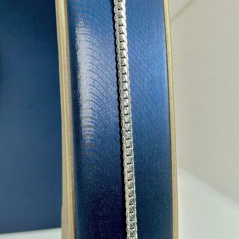 Pulseira Trançando Detalhes (5mm) Aço 316L