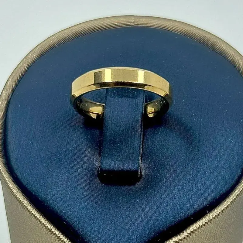 Aliança Quadrada Fina 5mm Aço 316L – foto 4