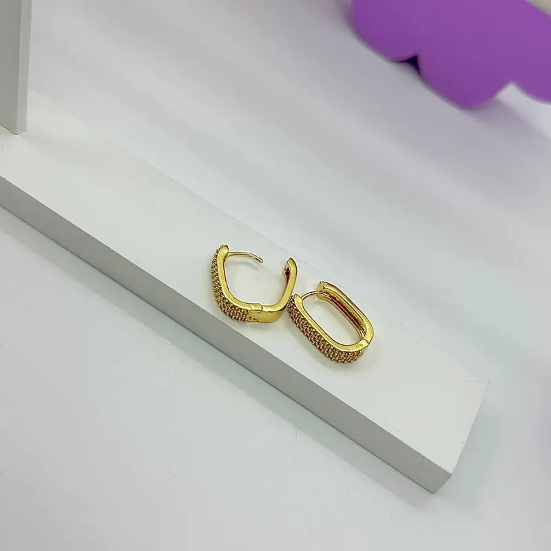 Argola Click Oval 3 Fileiras Cravejadas – foto 2