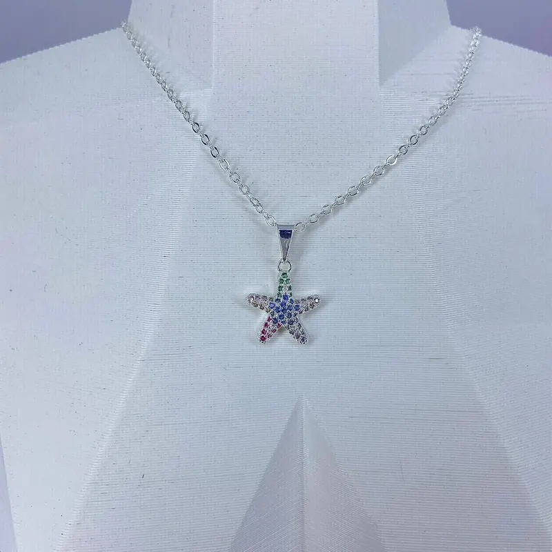 Colar Estrela do Mar Zircônias Colors – foto 2