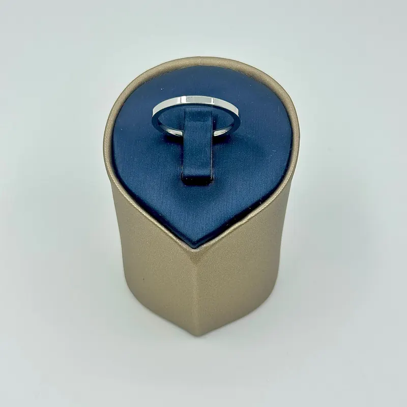 Aliança Quadrada Fina 2mm Aço 316L – foto 2