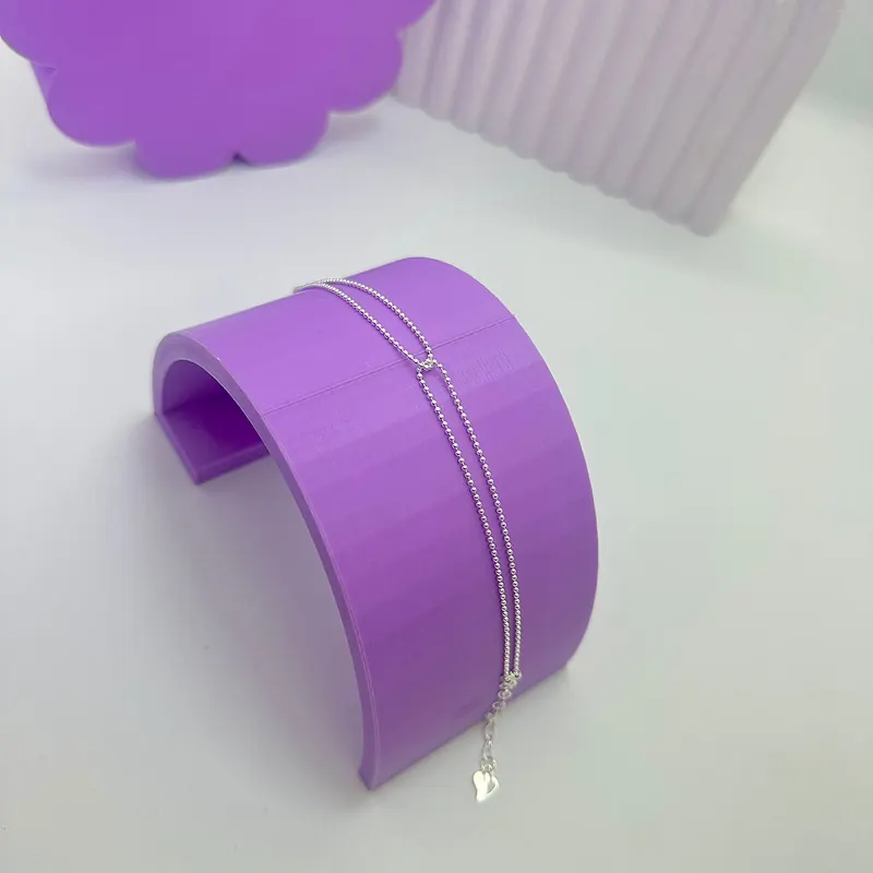 Pulseira Corrente Bolinhas 1mm Entrelaçadas – foto 2